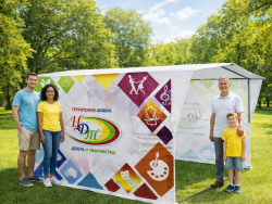 Каркасная палатка-шатёр 2,7 х 2,7