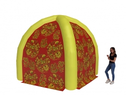 Надувная палатка Лайт — с нанесением печати