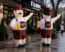 Пивной аэромен — с кружкой