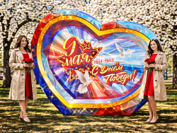 Надувная фотозона Сердце