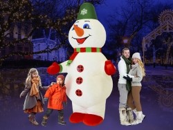 Снеговик из искусственного меха