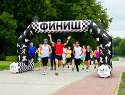 Трапеция на опорах, полноцветная