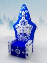 Надувной трон Деда Мороза