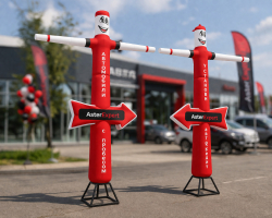 Аэромен со стрелкой — указатель