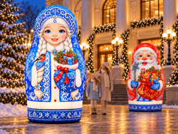 Матрешка Снегурочка